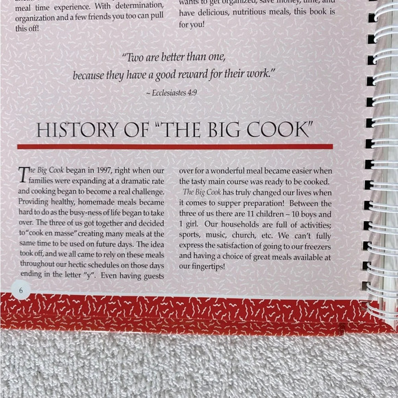 The Big Cook Hard Cover Cook Book Prepare 200 Meals In  One Day - Picture 7 of 11
